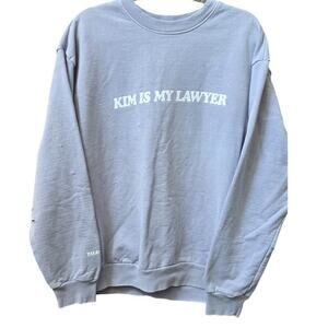 Talentless Kim Is My Lawyer Crewneck Pullover Distressed Sweatshirt Kardashians